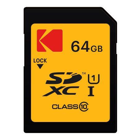 Carte SD 64 Go UHS-I U1 V10 SDHC/XC - Vitesse de Lecture 85MB/s Max - Vitesse d'Écriture 25MB/s Max - Stockage de Vidéos Full HD
