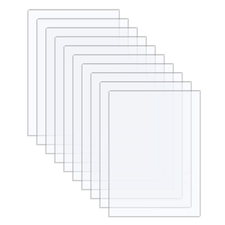 Langaelex 10 pièces 150 x 100 x 1mm Plaque Acrylique Transparente Feuille Plastique pour Le Remplacement du Verre du Cadre Photo