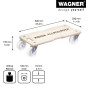 WAGNER design yourself, Chariot de Transport MM 1326 I 59 x 29 x 13,5 cm - Charge 400 kg - pour Objets encombrants, matériel et WAGNER design yourself, Chariot de Transport MM 1326 I 59 x 29 x 13,5 cm - Charge 400 kg - pour Objets encombrants, matériel et