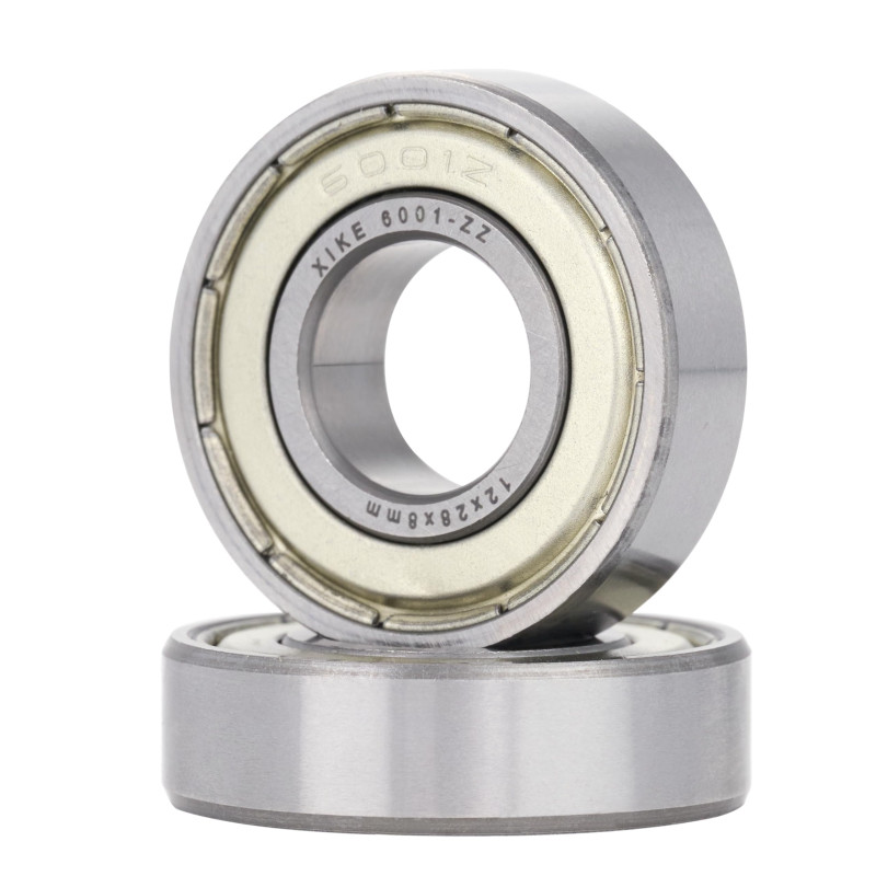 XiKe 6001ZZ Roulements à billes 12x28x8mm - Acier 100Cr6 - Double joint métallique - Pré-lubrifié - Lot de 2. XiKe 6001ZZ Roulements à billes 12x28x8mm - Acier 100Cr6 - Double joint métallique - Pré-lubrifié - Lot de 2.