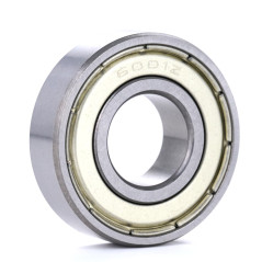 XiKe 6001ZZ Roulements à billes 12x28x8mm - Acier 100Cr6 - Double joint métallique - Pré-lubrifié - Lot de 2.