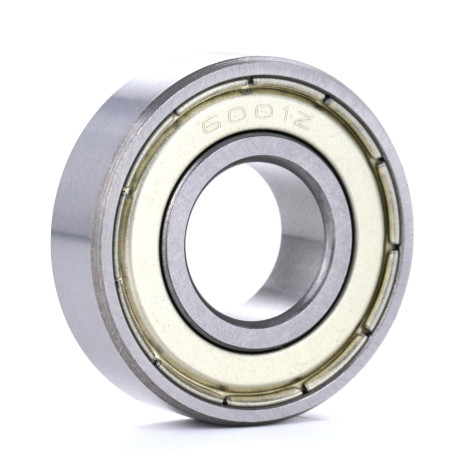 XiKe 6001ZZ Roulements à billes 12x28x8mm - Acier 100Cr6 - Double joint métallique - Pré-lubrifié - Lot de 2.