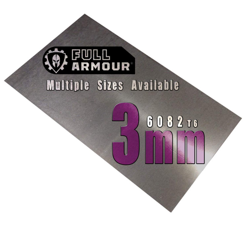 Plaque en tôle d'aluminium de 3 mm - 300mm x 100mm (30cm x 10cm)