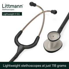 3M Littmann Stéthoscope Lightweight II S.E. tubulure noir, 71 cm, 2450