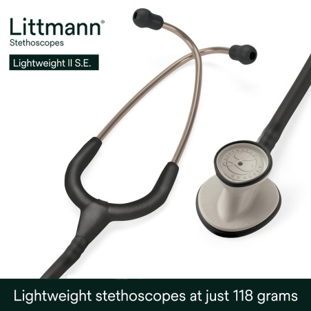 3M Littmann Stéthoscope Lightweight II S.E. tubulure noir, 71 cm, 2450