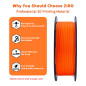 ZIRO Filament PLA Mat 1.75mm, Filament pour Imprimante 3D 1kg, PLA Haute Ténacité, Précision Dimensionnelle +/- 0.03mm, Orange ZIRO Filament PLA Mat 1.75mm, Filament pour Imprimante 3D 1kg, PLA Haute Ténacité, Précision Dimensionnelle +/- 0.03mm, Orange