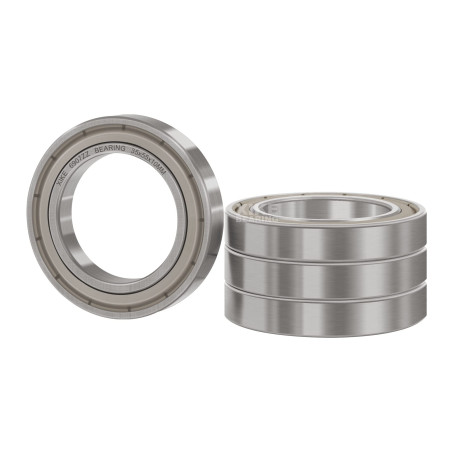 XiKe - Roulements à billes 6907ZZ (35x55x10 mm) en acier 100Cr6, pré-lubrifiés avec double joint métallique (ZZ) - Lot de 4 pièc