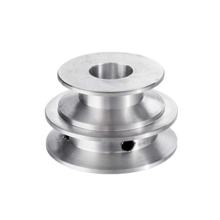 TuToy Poulie À Double Rainure En Alliage D'Aluminium 40 Et 50 Mm, Poulie En Forme De V À Alésage Fixe De 8 À 20 Mm Pour Courroie
