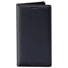 Samsung Etui de Protection Folio avec Fonction Marche/Arrêt Ecran Automatique pour Samsung Galaxy A3 (2015) - Noir Charbon