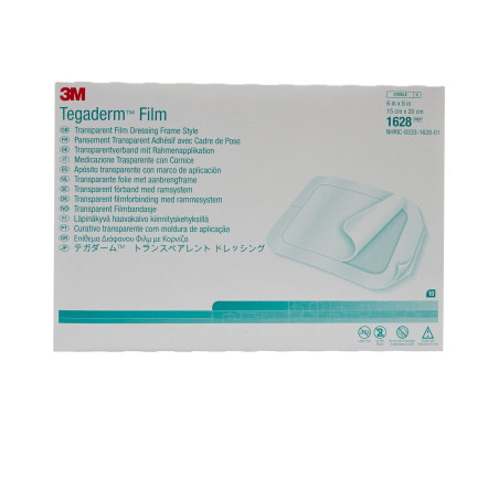 3M - Tegaderm pansement transparent et imperméable, stérile,10x20cm, paquet de 10, 34903