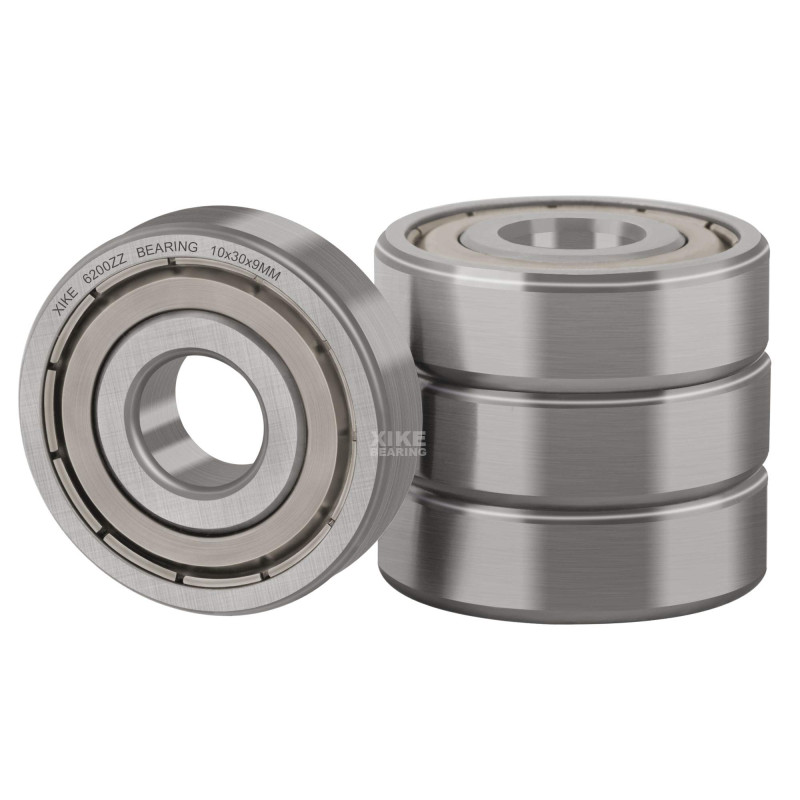 XiKe 6200ZZ Roulement à billes scellé 10x30x9mm Acier au chrome et Double joint métallique, 6200-2Z Roulements à billes à gorge XiKe 6200ZZ Roulement à billes scellé 10x30x9mm Acier au chrome et Double joint métallique, 6200-2Z Roulements à billes à gorge
