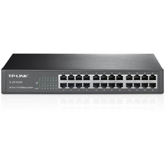 TP-Link TL-SF1024D Switch 24 Ports 10/100 Mbps (Bureau/Rackable, Boîtier Métal)