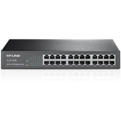 TP-Link TL-SF1024D Switch 24 Ports 10/100 Mbps (Bureau/Rackable, Boîtier Métal)