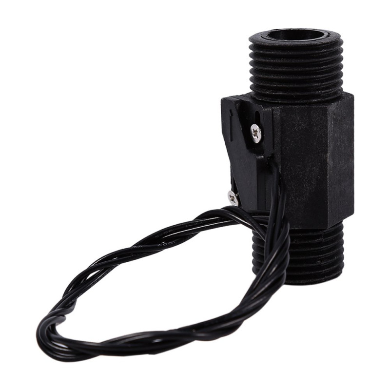 AC 220V Interrupteur de Débit d'Eau à Piston Capteur d'Eau Magnétique Vertical/Horizontal en Plastique Noir EFS-04P AC 220V Interrupteur de Débit d'Eau à Piston Capteur d'Eau Magnétique Vertical/Horizontal en Plastique Noir EFS-04P