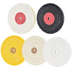 5 disques de polissage pour ponceuse de table avec trou à ardillon 1/2" 5 pièces