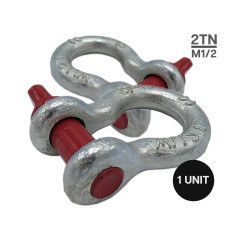 DOJA Industrial | Manille en Acier Haute Resistance | 2 T | Parfait pour Le remorquage et Le Levage |4x4 Mousqueton treuil eling
