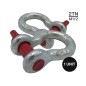 DOJA Industrial | Manille en Acier Haute Resistance | 2 T | Parfait pour Le remorquage et Le Levage |4x4 Mousqueton treuil eling DOJA Industrial | Manille en Acier Haute Resistance | 2 T | Parfait pour Le remorquage et Le Levage |4x4 Mousqueton treuil eling