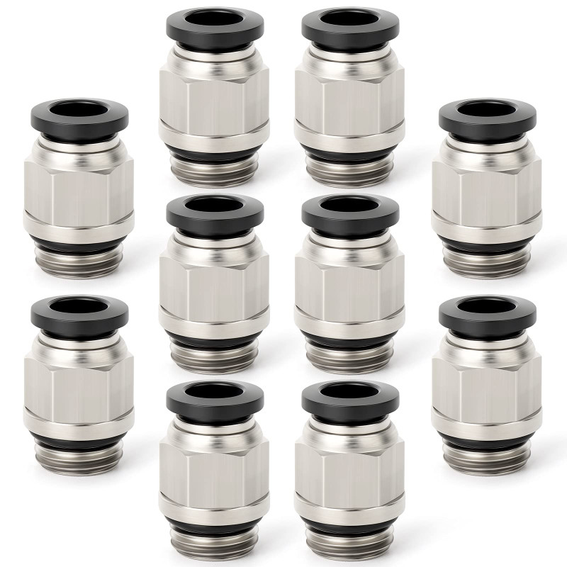 ERGAOBOY 10 Pz Maschio Stragiht 4mm Tubo OD x 1/8" BSP Filettatura Connettore Rapido Con Raccordi Ad Anello Di Tenuta (PC4-01) ERGAOBOY 10 Pz Maschio Stragiht 4mm Tubo OD x 1/8" BSP Filettatura Connettore Rapido Con Raccordi Ad Anello Di Tenuta (PC4-01)