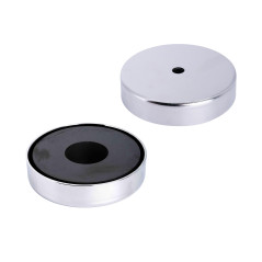 Aimant en Pot Ferrite Pour Les Arts, L'Artisanat, la Fabrication de Modèles - 100mm dia x 22mm D'Épaisseur x 11mm - 68kg