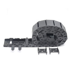 Befenybay R28 Chaîne de câble en plastique souple pour imprimante 3D et machines CNC Noir 18 x 37 mm 1 m