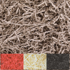 Creative Deco 1kg Frisure Papier Déchiqueté Kraft Beige | Frisure Emballage | Cadeau Noel | Remplissage Boite Cadeau | Panier Ga