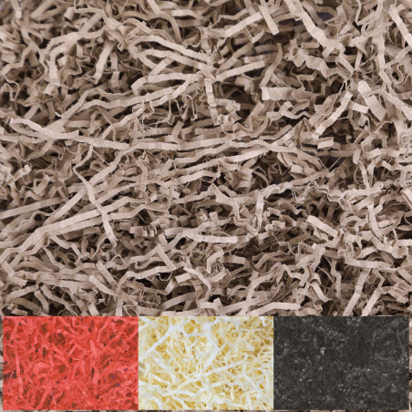 Creative Deco 1kg Frisure Papier Déchiqueté Kraft Beige | Frisure Emballage | Cadeau Noel | Remplissage Boite Cadeau | Panier Ga