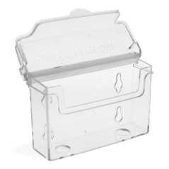 Taymar Porte-cartes de visite avec couvercle Transparent