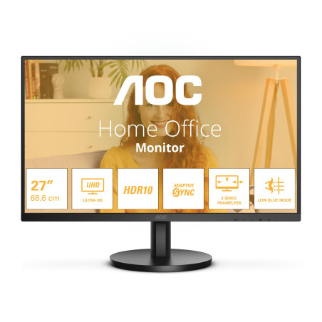 AOC B3 U27B3M écran Plat de PC 68,6 cm (27) 3840 x 2160 Pixels 4K Ultra HD LCD Noir