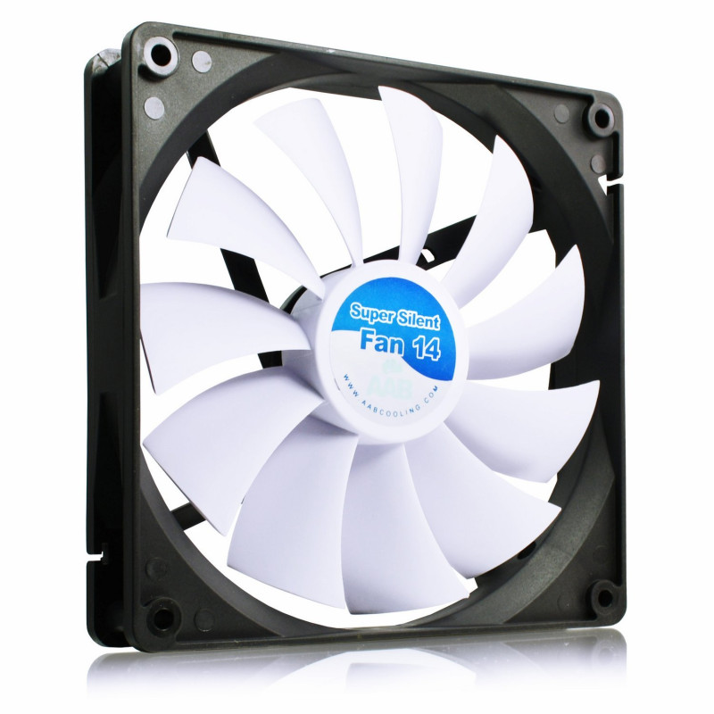 AABCOOLING Super Silent Fan 14-140mm Ventilateur pour Boîtier PC Silencieux et Efficace avec 4 Pads Anti Vibrations, 12V, Ventil AABCOOLING Super Silent Fan 14-140mm Ventilateur pour Boîtier PC Silencieux et Efficace avec 4 Pads Anti Vibrations, 12V, Ventil