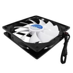 AABCOOLING Super Silent Fan 14-140mm Ventilateur pour Boîtier PC Silencieux et Efficace avec 4 Pads Anti Vibrations, 12V, Ventil