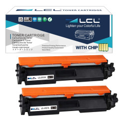 LCL Cartouche de Toner Compatible 17A CF217A (2 Noir) Remplacement pour HP LaserJet Pro M102 M102a M102w LaserJet Pro MFP M130 M