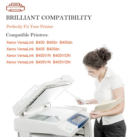 ASEKER Compatible Toner Cartouche pour Xerox VersaLink B400 B400n B400dn B405 B405dn Imprimante 106R03584 Très Grande Capacité 2