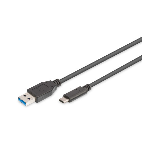 Digitus AK-300136-010-S Câble Adaptateur USB Type C vers USB Type A Noir