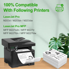 SINOPRINT 2 Noir Compatible Cartouche de Toner 30A CF230A 30X CF230X pour HP Laserdruckern Laserjet M203d M203dn M203dw MFP Pro 
