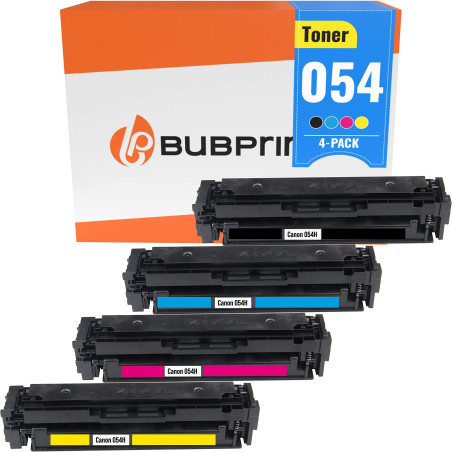 Bubprint 054H Cartouche de Toner Compatible pour Canon 054 054H 054 H i-Sensys LBP-621Cw LBP-623Cdw LBP-640C MF640C MF641Cn MF64