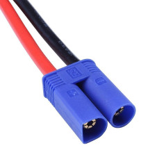 Boladge 2-Pack EC5 Mâle à Connecteur Balle Fiche Banane 4mm avec Câble en Silicone 11.8inch 12AWG