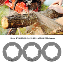 3Pcs 325-7 Dents Petit Pignon Chaîne De Remplacement Jante Fit Pour 028 029 034 039 Ms290 Ms310 Ms390 Scie À Chaîne