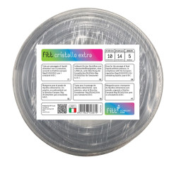 FITT CRISTALLO EXTRA Tuyau 10x14 mm 5 m, Certifié pour le Passage d’Eau et de Liquides Alimentaires Sans Pression, Teneur en Alc