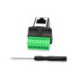 GINTOOYUN Borne à vis RJ45, RJ45 Ethernet 8P8C femelle vers connecteur d'extension 8 broches pour coupleur réseau CCTV DVR Cat7 GINTOOYUN Borne à vis RJ45, RJ45 Ethernet 8P8C femelle vers connecteur d'extension 8 broches pour coupleur réseau CCTV DVR Cat7