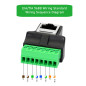 GINTOOYUN Borne à vis RJ45, RJ45 Ethernet 8P8C femelle vers connecteur d'extension 8 broches pour coupleur réseau CCTV DVR Cat7 GINTOOYUN Borne à vis RJ45, RJ45 Ethernet 8P8C femelle vers connecteur d'extension 8 broches pour coupleur réseau CCTV DVR Cat7