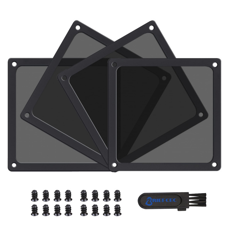 BRIEFCEC Ventilateur PC Filtre Grille Ventilation Filtre anti Poussière PC, 140mm Magnétique PVC Cadre pour PC Grille Ventilateu BRIEFCEC Ventilateur PC Filtre Grille Ventilation Filtre anti Poussière PC, 140mm Magnétique PVC Cadre pour PC Grille Ventilateu