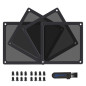 BRIEFCEC Ventilateur PC Filtre Grille Ventilation Filtre anti Poussière PC, 140mm Magnétique PVC Cadre pour PC Grille Ventilateu BRIEFCEC Ventilateur PC Filtre Grille Ventilation Filtre anti Poussière PC, 140mm Magnétique PVC Cadre pour PC Grille Ventilateu