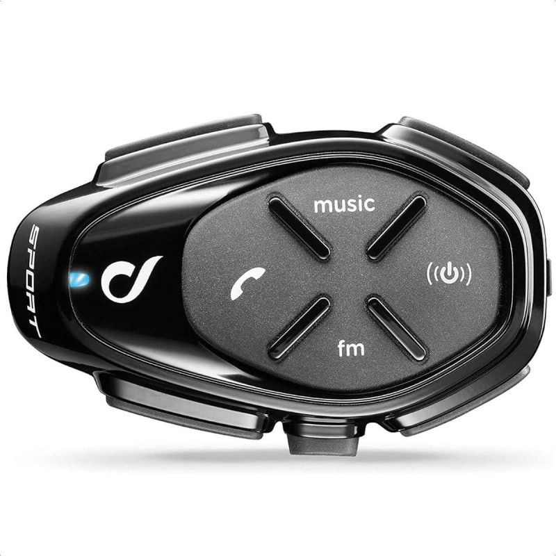 Interphone Sport - Un Paquet - Système de Communication Moto Bluetooth, Jusqu'à 4 Riders, Portée 1.2 Km, Contrôle du Bruit, Jusq Interphone Sport - Un Paquet - Système de Communication Moto Bluetooth, Jusqu'à 4 Riders, Portée 1.2 Km, Contrôle du Bruit, Jusq