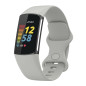 Wownadu Bracelets Compatible pour Fitbit Charge 5 / Charge 6 Bracelet de Rechange Band Gris pour Femme Homme Silicone Sport Stra Wownadu Bracelets Compatible pour Fitbit Charge 5 / Charge 6 Bracelet de Rechange Band Gris pour Femme Homme Silicone Sport Stra
