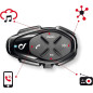 Interphone Sport - Un Paquet - Système de Communication Moto Bluetooth, Jusqu'à 4 Riders, Portée 1.2 Km, Contrôle du Bruit, Jusq