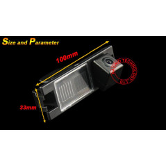 Navinio Caméra de Recul Voiture en Couleur Kit Caméra Vue arrière de Voiture Imperméable IP67 avec Large Vision Nocturne pour Hy
