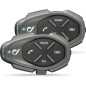 Interphone Tour - Dual Paquet - Système de Communication Moto Bluetooth, Jusqu'à 4 Riders, Portée 1.5 Km, Contrôle du Bruit, Jus Interphone Tour - Dual Paquet - Système de Communication Moto Bluetooth, Jusqu'à 4 Riders, Portée 1.5 Km, Contrôle du Bruit, Jus