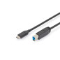 DIGITUS Câble USB 3.2 Gen1 – 1,8 m – USB-C vers Type-B – 5 Gbps – pour imprimantes, scanners, boîtiers de disque dur, hubs – Noi DIGITUS Câble USB 3.2 Gen1 – 1,8 m – USB-C vers Type-B – 5 Gbps – pour imprimantes, scanners, boîtiers de disque dur, hubs – Noi