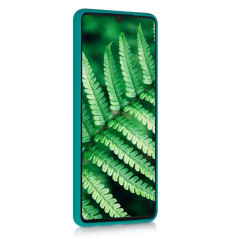 kwmobile Housse Compatible avec Huawei P30 Coque - Housse de téléphone Protection Souple en Silicone - pétrole Mat