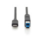 DIGITUS Câble USB 3.2 Gen1 – 1,8 m – USB-C vers Type-B – 5 Gbps – pour imprimantes, scanners, boîtiers de disque dur, hubs – Noi DIGITUS Câble USB 3.2 Gen1 – 1,8 m – USB-C vers Type-B – 5 Gbps – pour imprimantes, scanners, boîtiers de disque dur, hubs – Noi